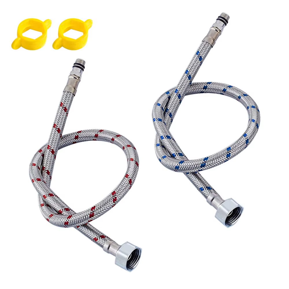 Flexible Hose Braided - G1/2 G3/8 G9/16 50cm 1 pair