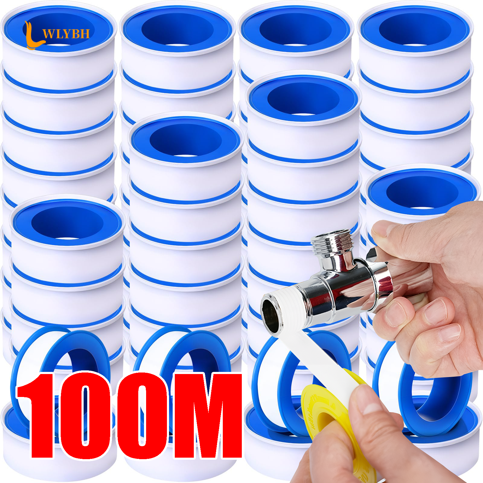 Ptfe Tape Thread - PTFE Plumbers Tape High-Density Pipe Sealing