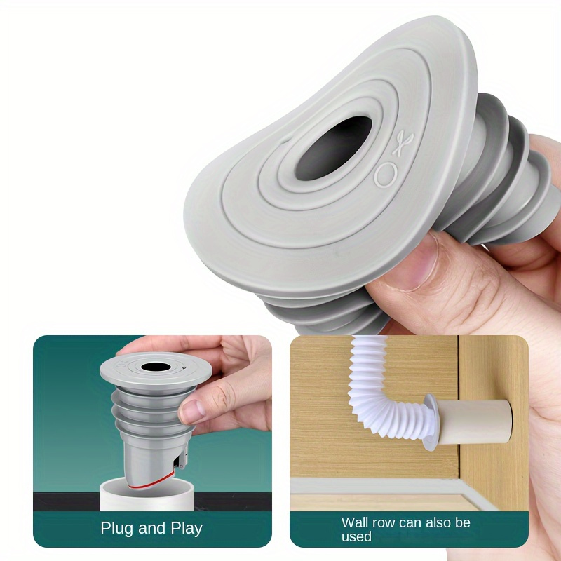 1PC Silicone Floor Drain Seal  - Drain Pipe Clip ulasan dan harga