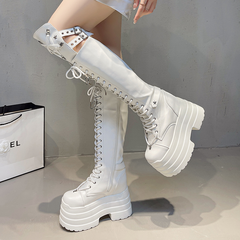 Punk Women Boots Ladies Cospla - Pipe Bending Spring ulasan dan harga