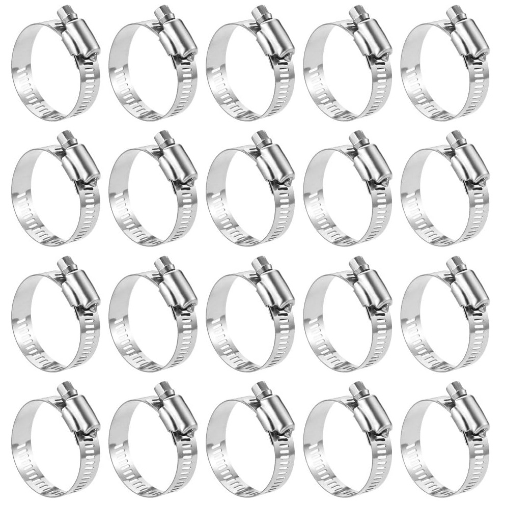20PCS 304 Stainless Steel Hose - Drain Pipe Clip ulasan dan harga