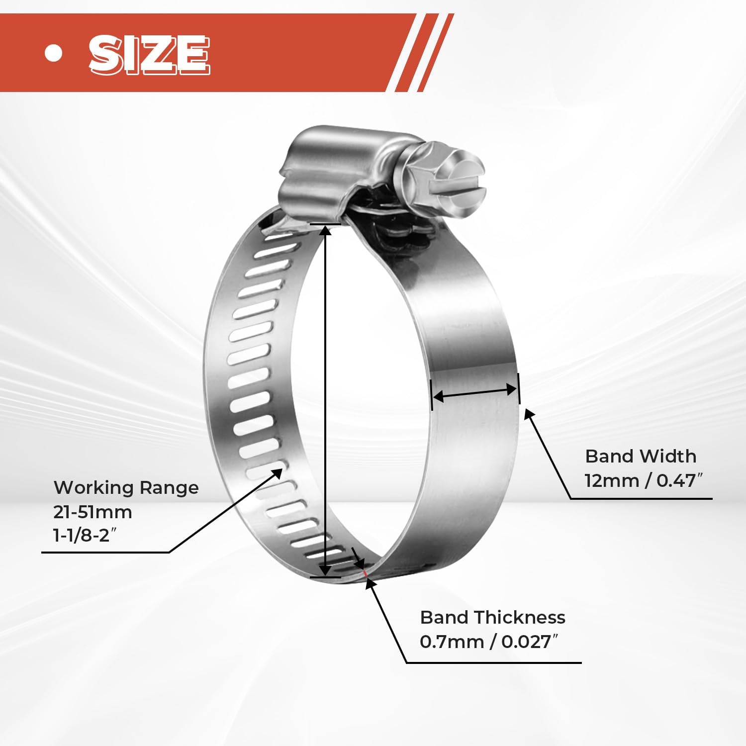20PCS 304 Stainless Steel Hose - Drain Pipe Clip ulasan dan harga