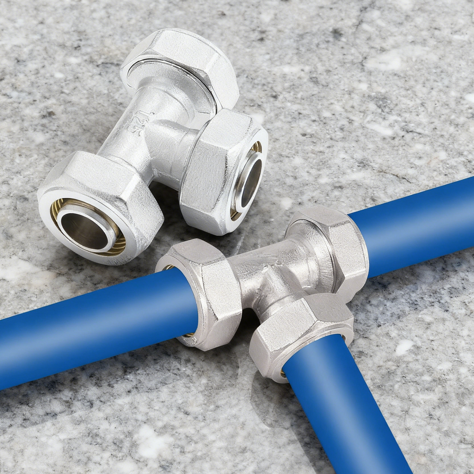2Pcs 3/4’’ Tee Air Line Fittin - Compression Fitting Brass ulasan dan harga