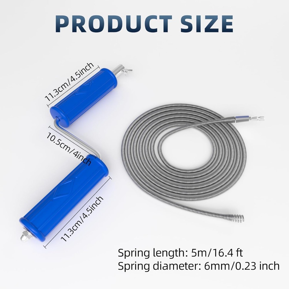 Drain Snake 16.4ft x 6mm Auto  - Drain Snake Flexible ulasan dan harga
