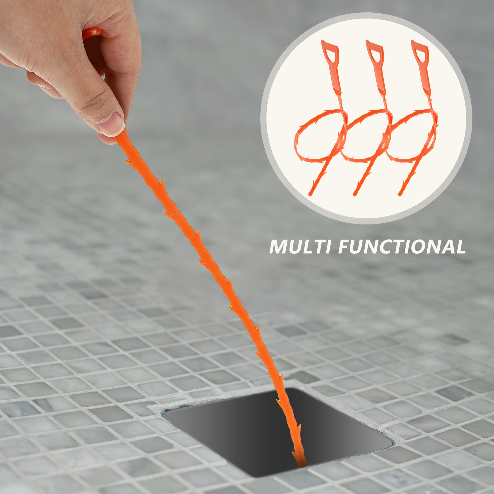 3Pcs ABS Drain Clog Remover To - Drain Snake Flexible ulasan dan harga
